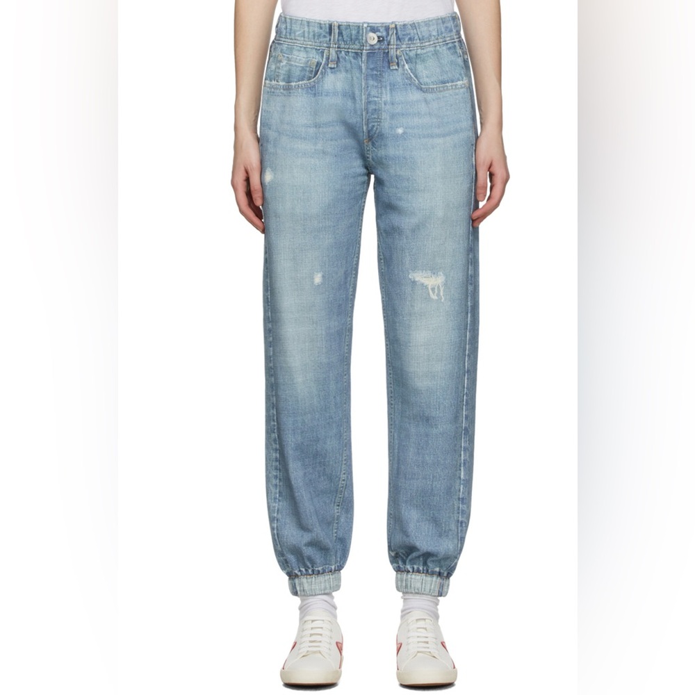 RAG AND BONE BLUE TERRY MIRAMAR JEAN
